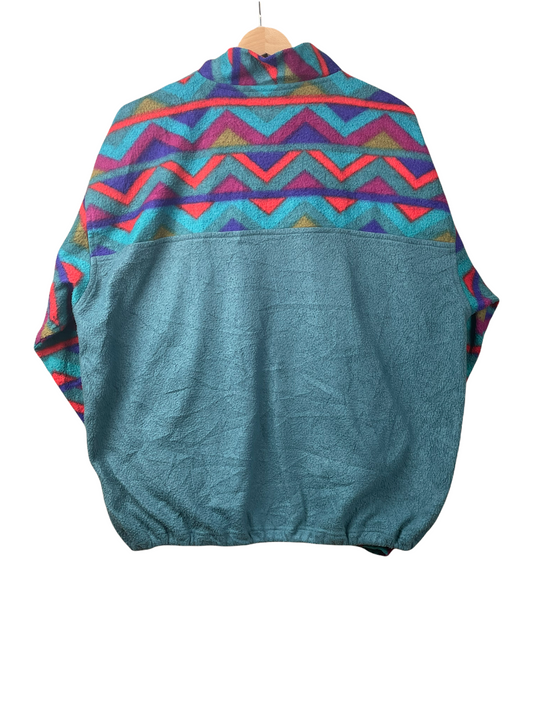 90s Gazzi Men Crazy Fleece Green L