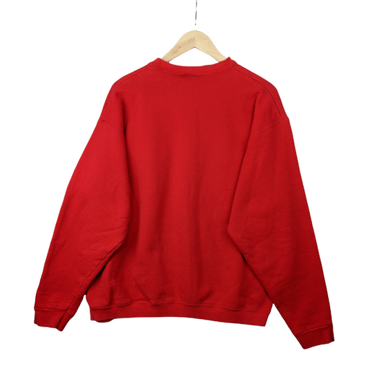 90s Wisconsin Badgers Pro Player Sweatshirt Red XL/L