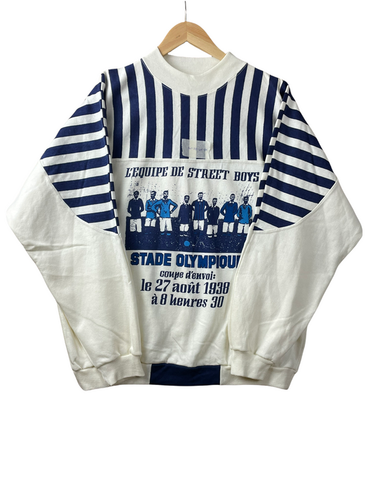 90s Didi First Collection Sweatshirt White Blue L