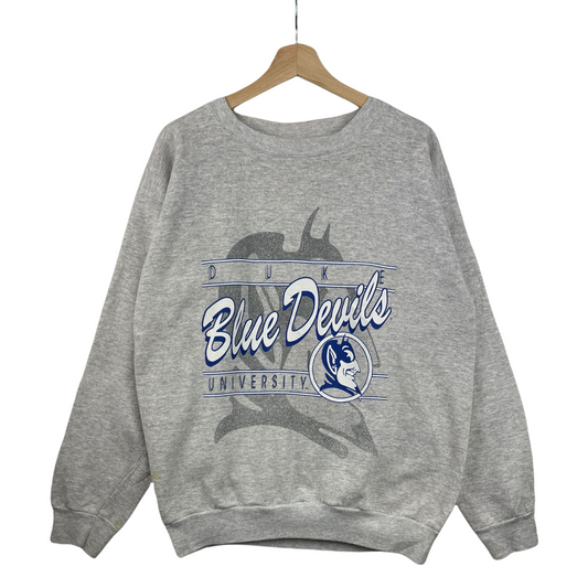 90s Tultex Duke Blue Devils NCAA Sweatshirt Grey L