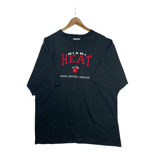 90s Lee Sport Miami Heat NBA T-Shirt Black  XXL