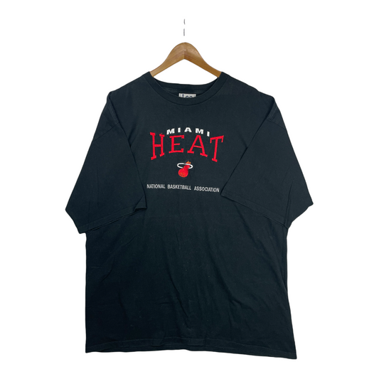 90s Lee Sport Miami Heat NBA T-Shirt Black XXL
