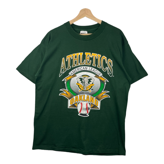 90s Tultex Oakland Athletics MLB T-Shirt Green  XL