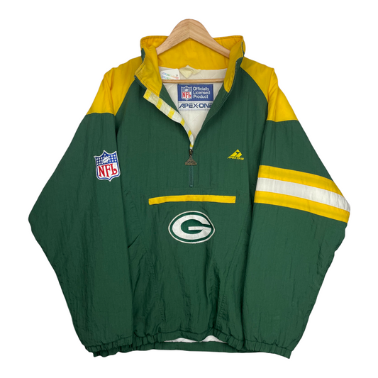 90s Apex One Green Bay Packers NFL Jacket Green Yellow XXL