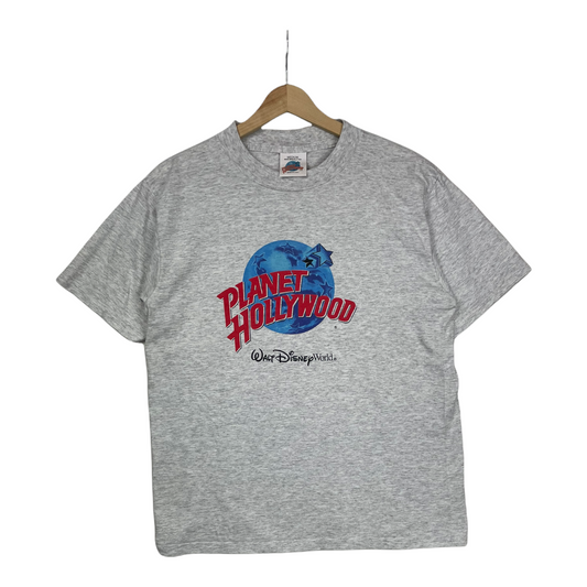 90s Planet Hollywood Walt Disney World T-Shirt Grey S