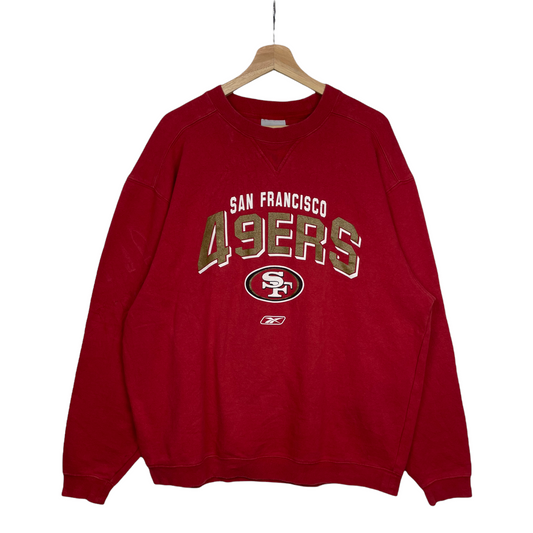 00s Reebok San Francisco 49ers NFL Sweatshirt Red  XL