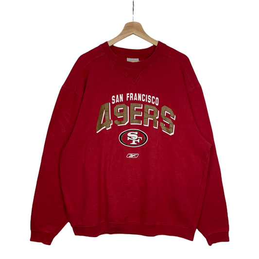 00s Reebok San Francisco 49ers NFL Sweatshirt Red XL