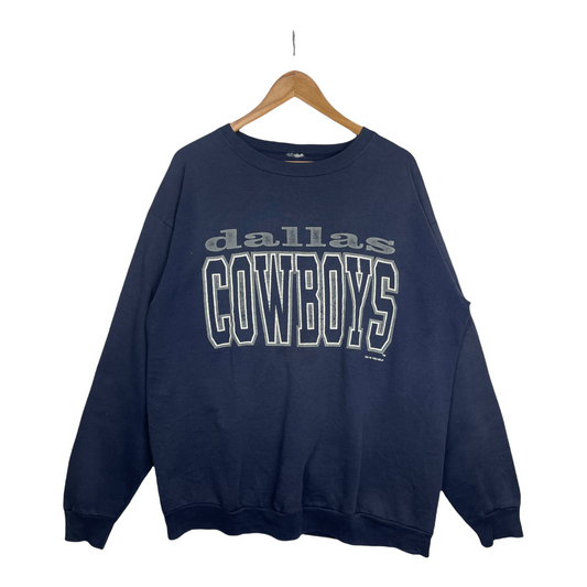 90s Dallas Cowboys NFL Sweatshirt Navy  L