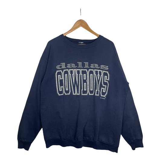 90s Dallas Cowboys NFL Sweatshirt Navy L