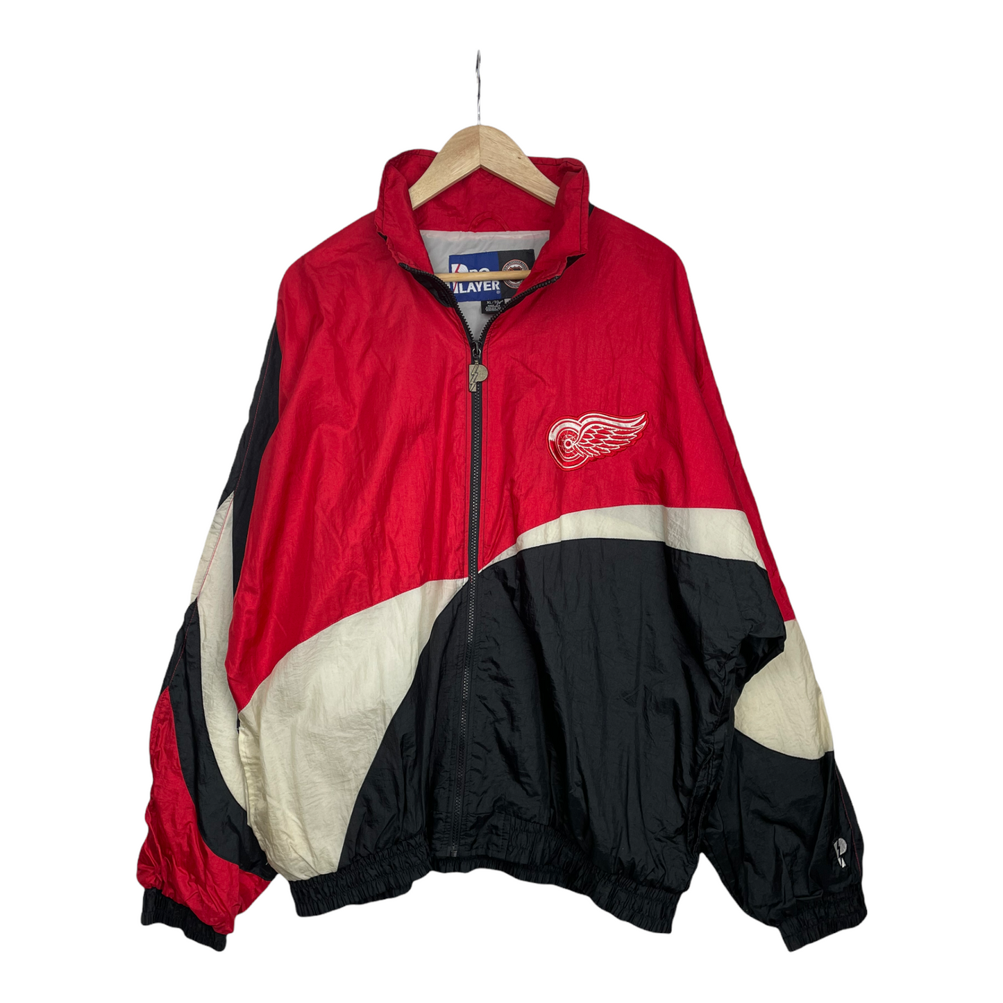 Detroit Red Wings Vintage 90s Pro Player Zip Up Windbreaker Jacket