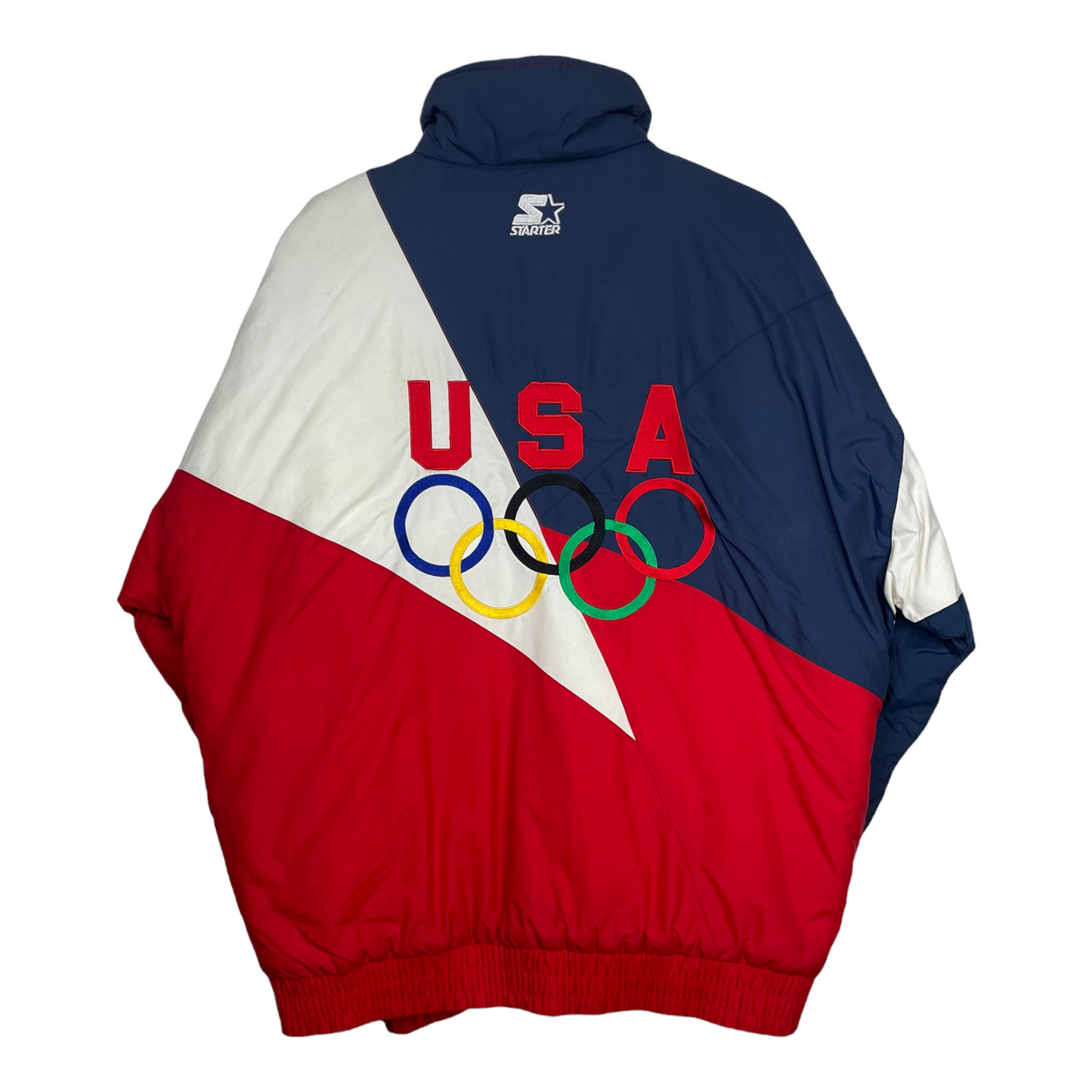 90s Starter Olympic Team USA 1996 Jacket Red Blue L