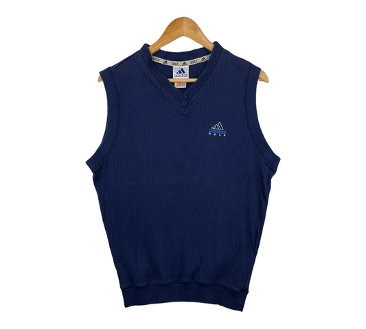 90s Adidas Golf Vest Navy S/M
