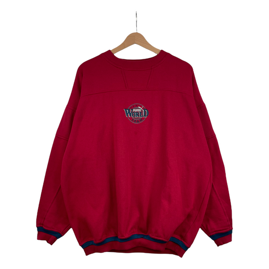 90s Puma World Sweatshirt Red XL