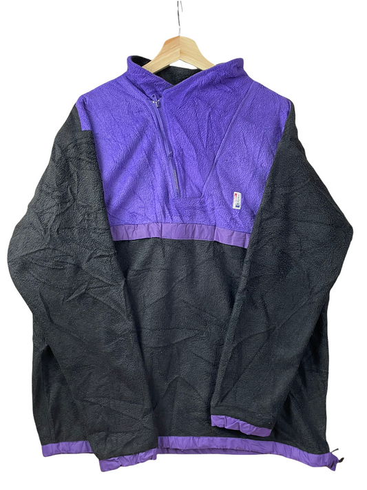 90s Latok Crazy Fleece Black Purple XL