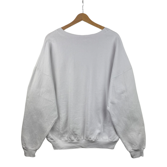 80s Unbranded Alaska Sweatshirt White  L