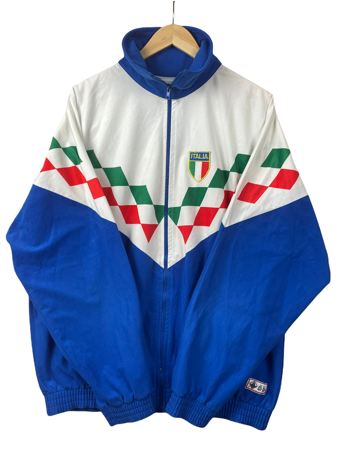 90s Team Italia Di-Bi Rowing Jacket White Blue L