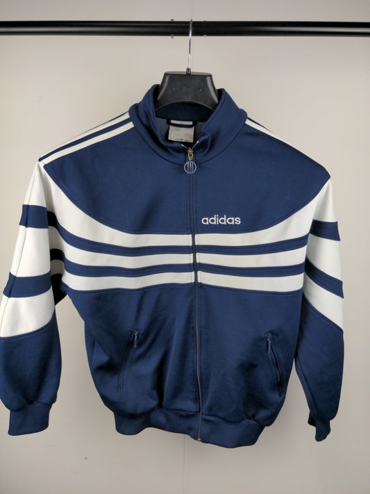 90s Adidas Jacket Blue white S/M