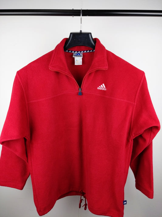 90s Adidas Fleece Red M/L