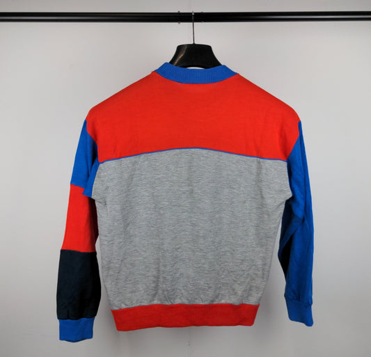 90s Adidas Sweatshirt Grey red S/M