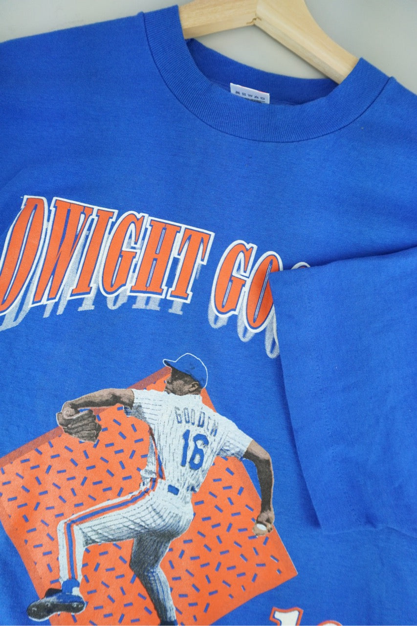 90s Fruit of the Loom Play by Play Dwight Gooden New York Mets MLB T-S –  PopeVintage