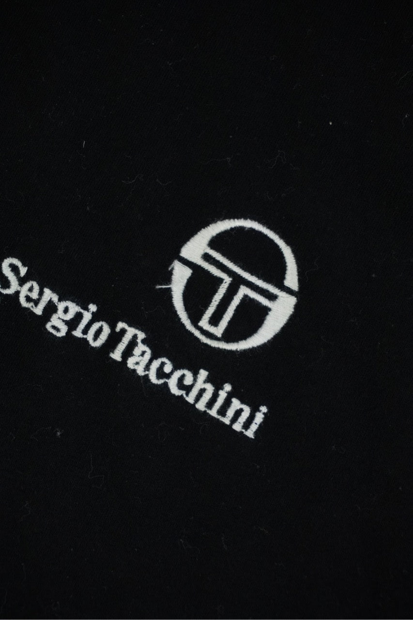 80s Sergio Tacchini Polo Black  L