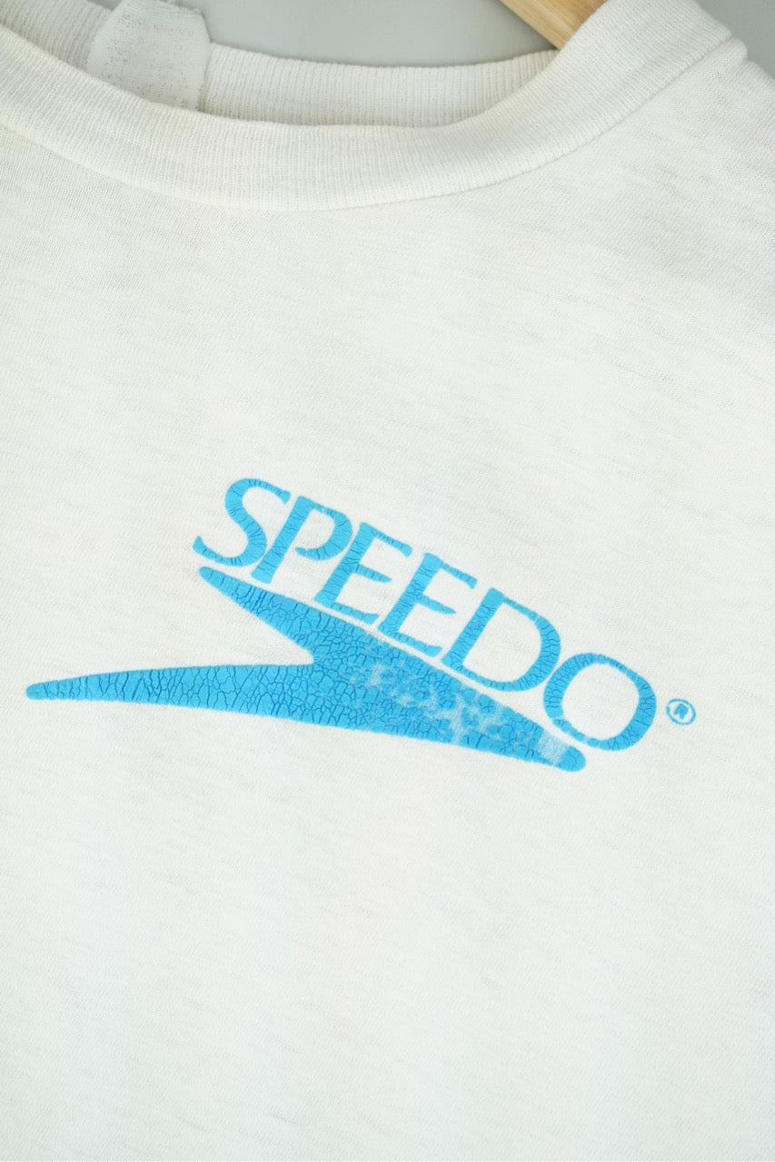 80s Speedo T-Shirt White  L