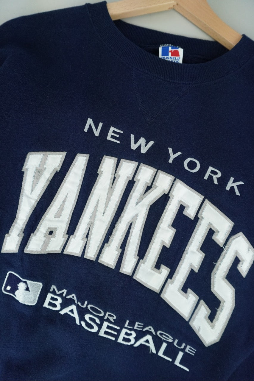 90s Russel Athletic New York Yankees MLB Sweatshirt Navy  L