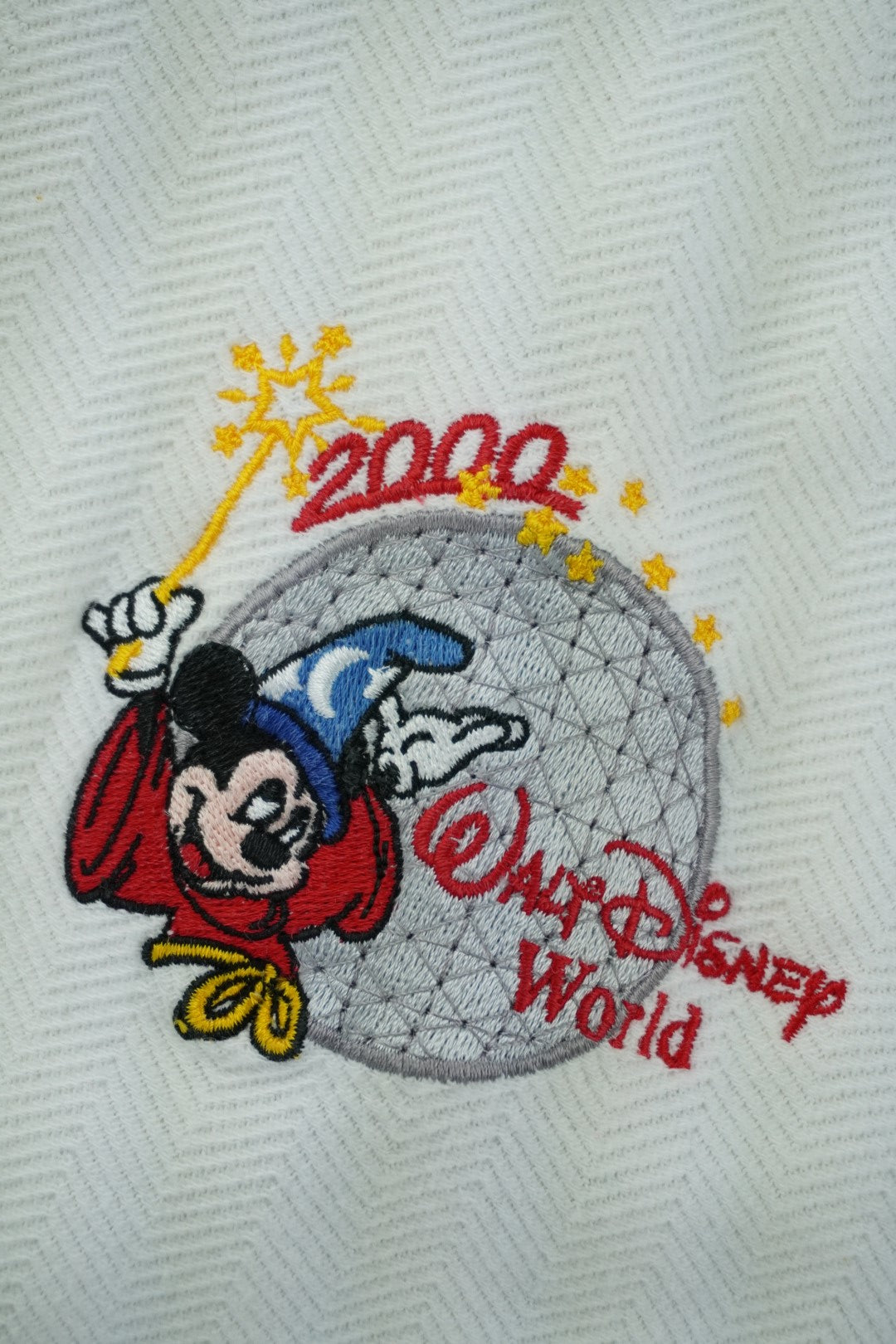 90s Walt Disney World Polo White  L