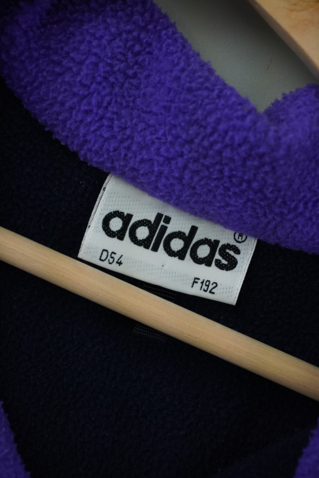 90s Adidas Adventure Fleece Purple Navy L