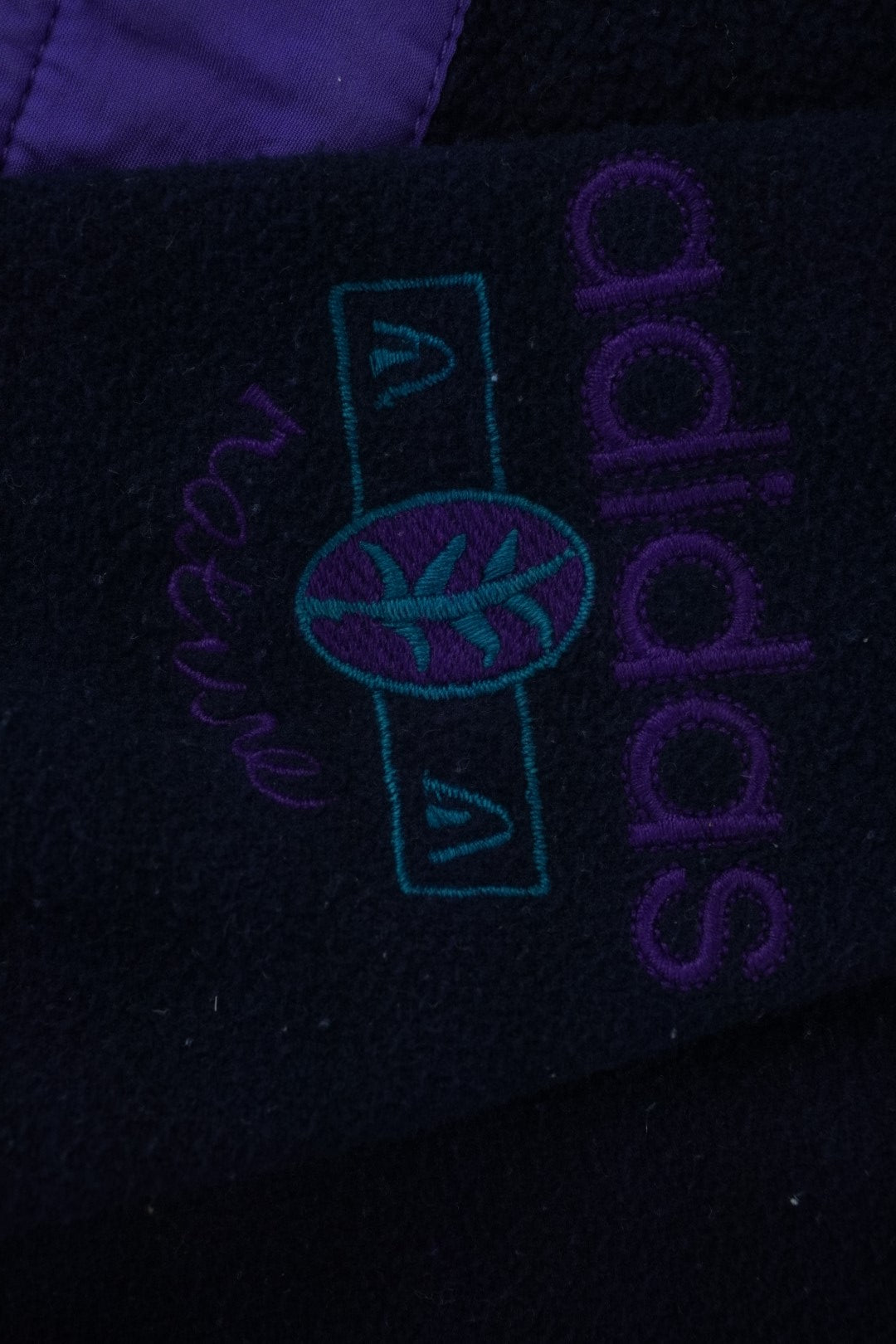 90s Adidas Adventure Fleece Purple Navy L