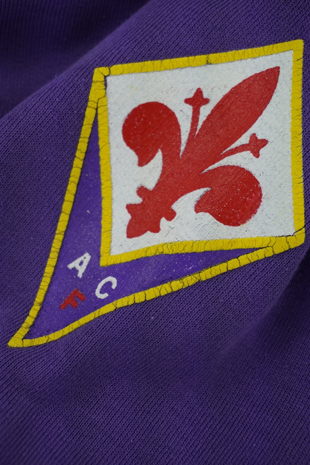 90s AC Fiorentina Football Serie A Sweatshirt Purple  S/M