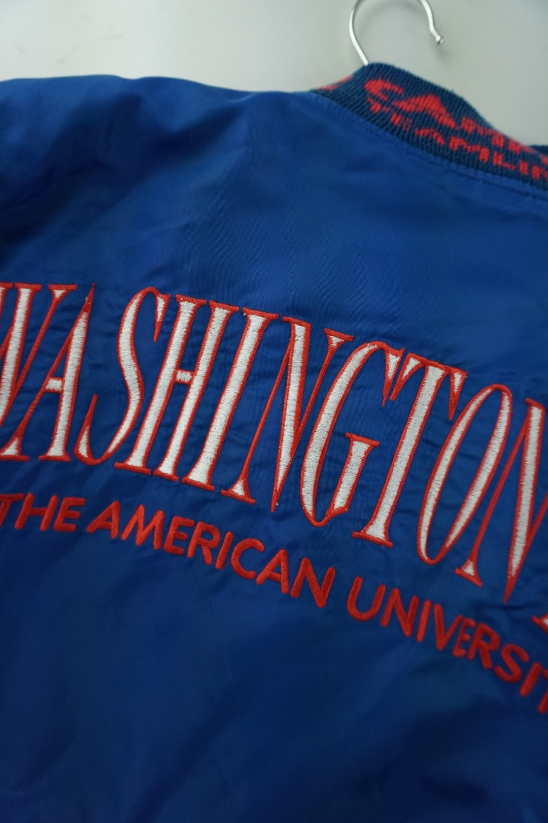 90s Campri Teamline American University Washington NCAA Jacket Blue  XL