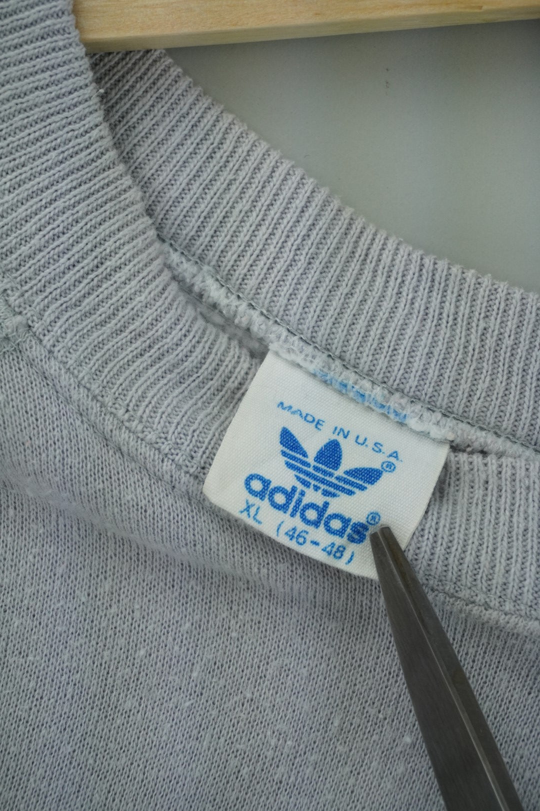 80s Adidas Sweatshirt Grey  M