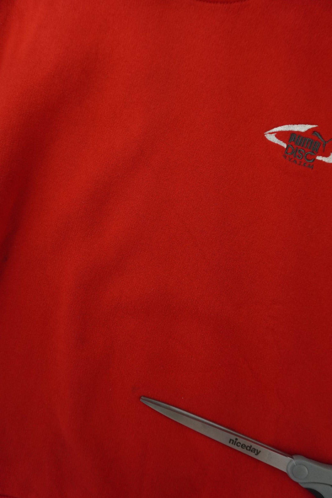 90s Puma Disc Sweatshirt Red  M