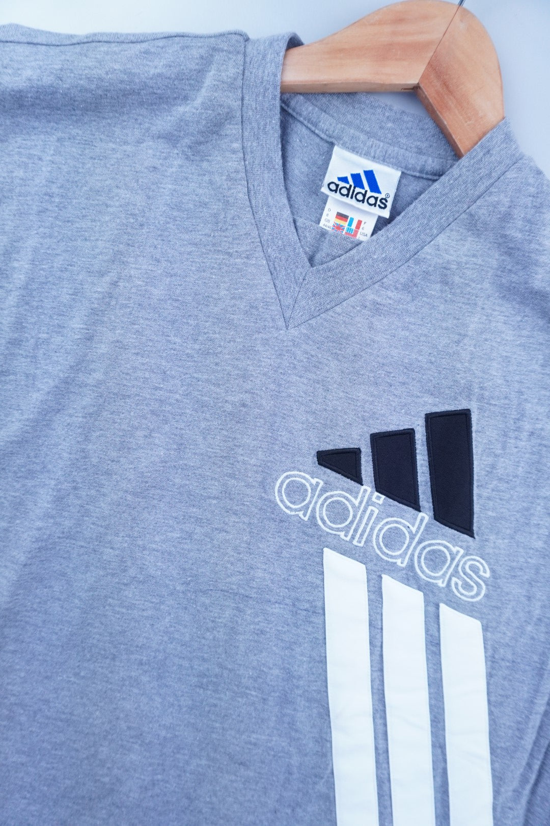 90s Adidas T-Shirt Grey  L