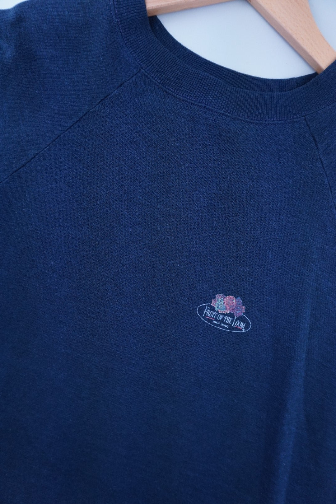 80s Fruit of the Loom Sweatshirt Navy  XL