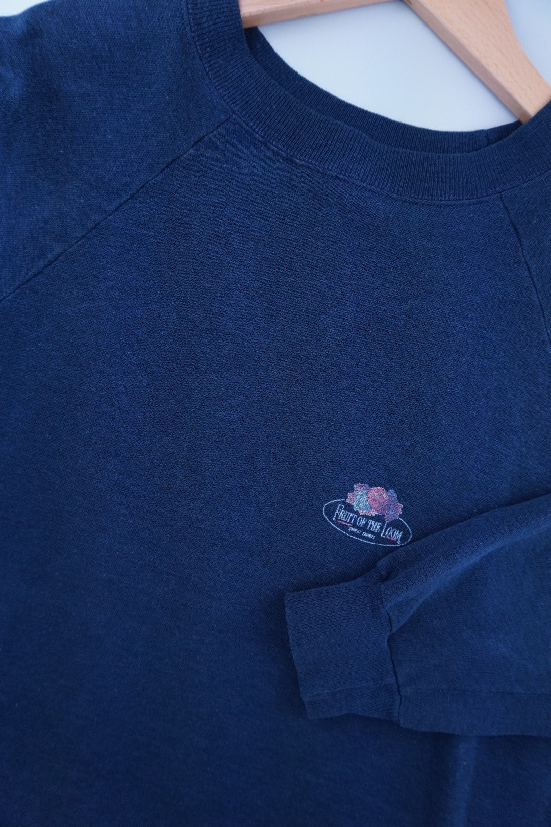 80s Fruit of the Loom Sweatshirt Navy  XL