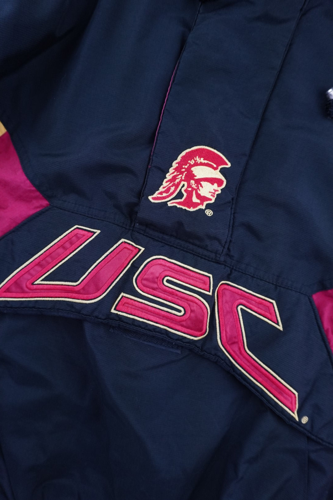 90s Starter USC Trojans Jacket Black Red XL