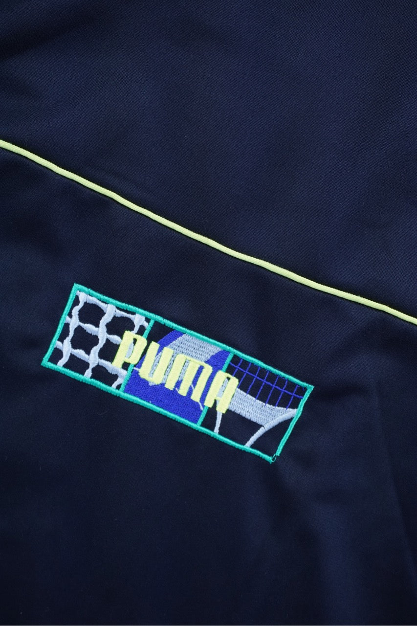 90s Puma Circuit Trackjacket Black Blue M