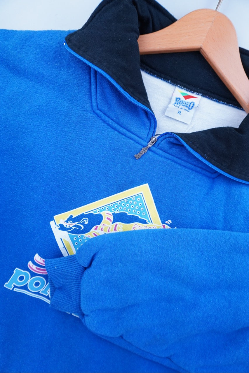 90s Rodeo Ski Sweatshirt Blue  M