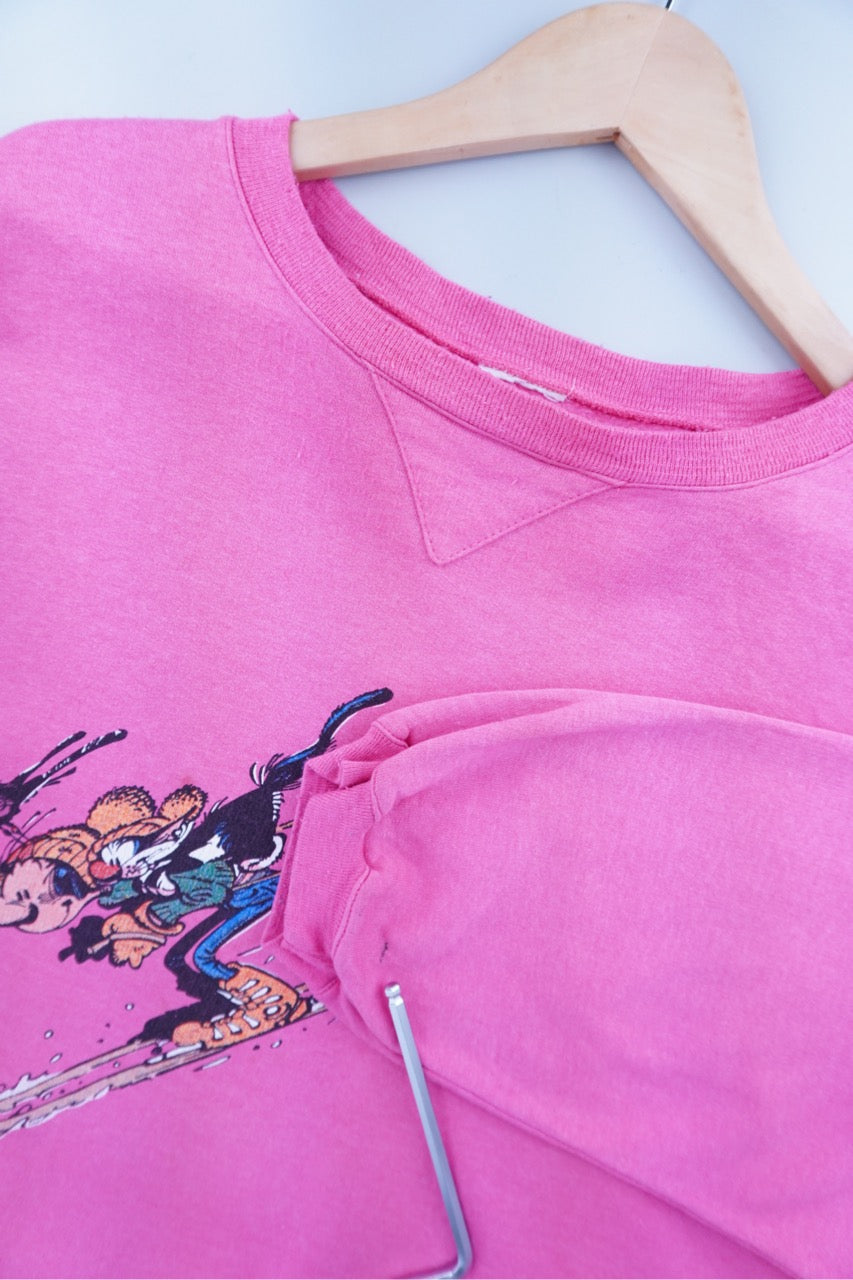 80s Gaston Sweatshirt Pink  L