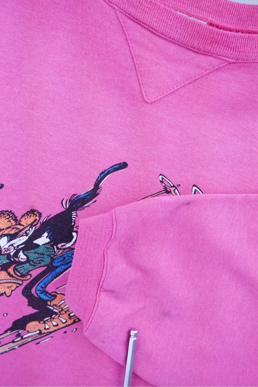 80s Gaston Sweatshirt Pink  L