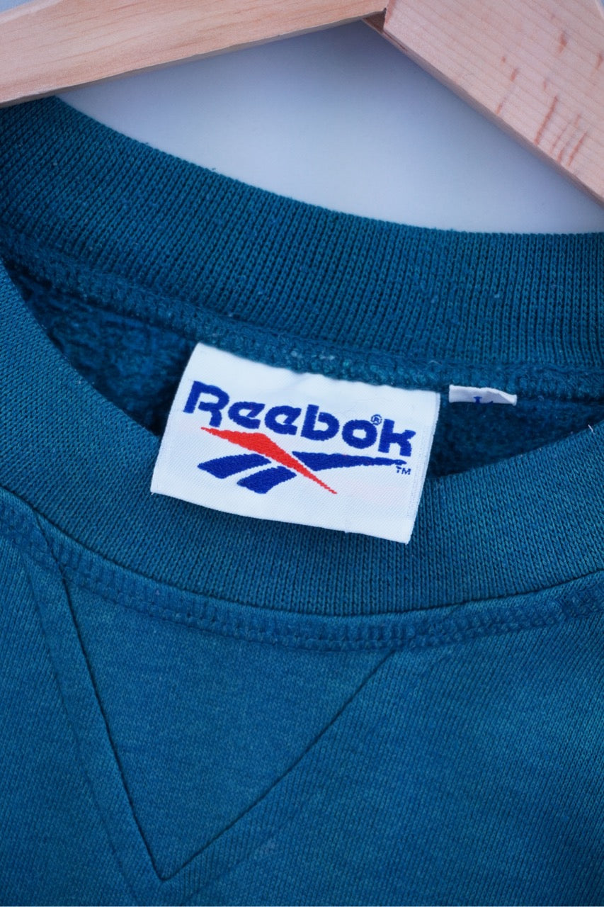 90s Reebok Sweatshirt Green  M/L