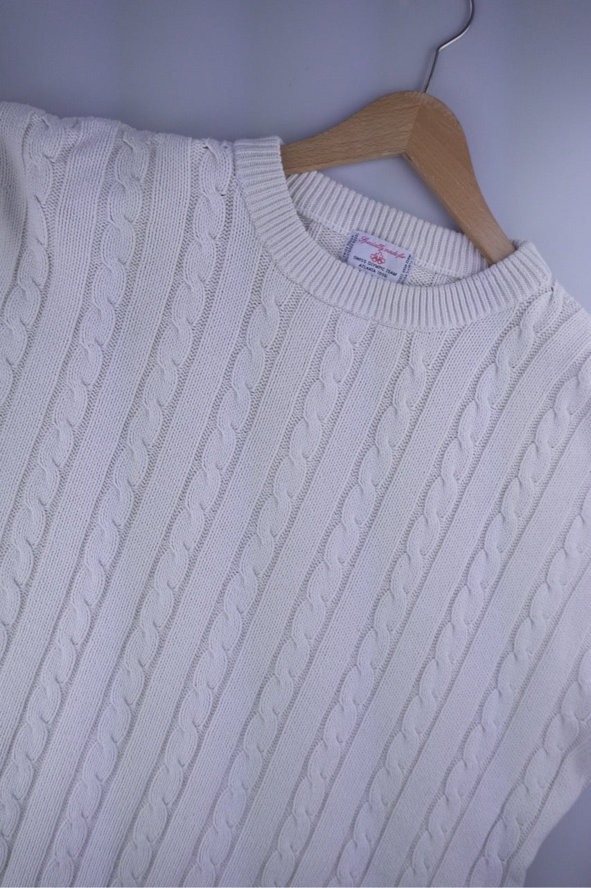 90s Classic House Image Wear Zürich Sweater White  L