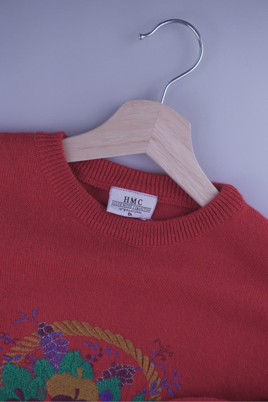 90s Hucke Mode Collection HMC Sweater Red  S