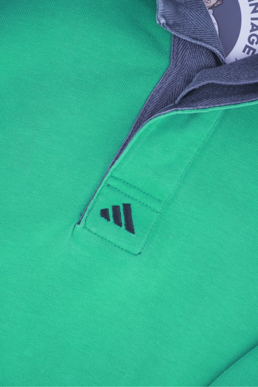 90s Adidas Equipment Polo-Shirt Green  L