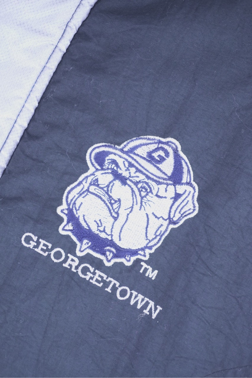 90s ProPlayer Georgetown Hoyas NCAA Jacket Black Grey XL