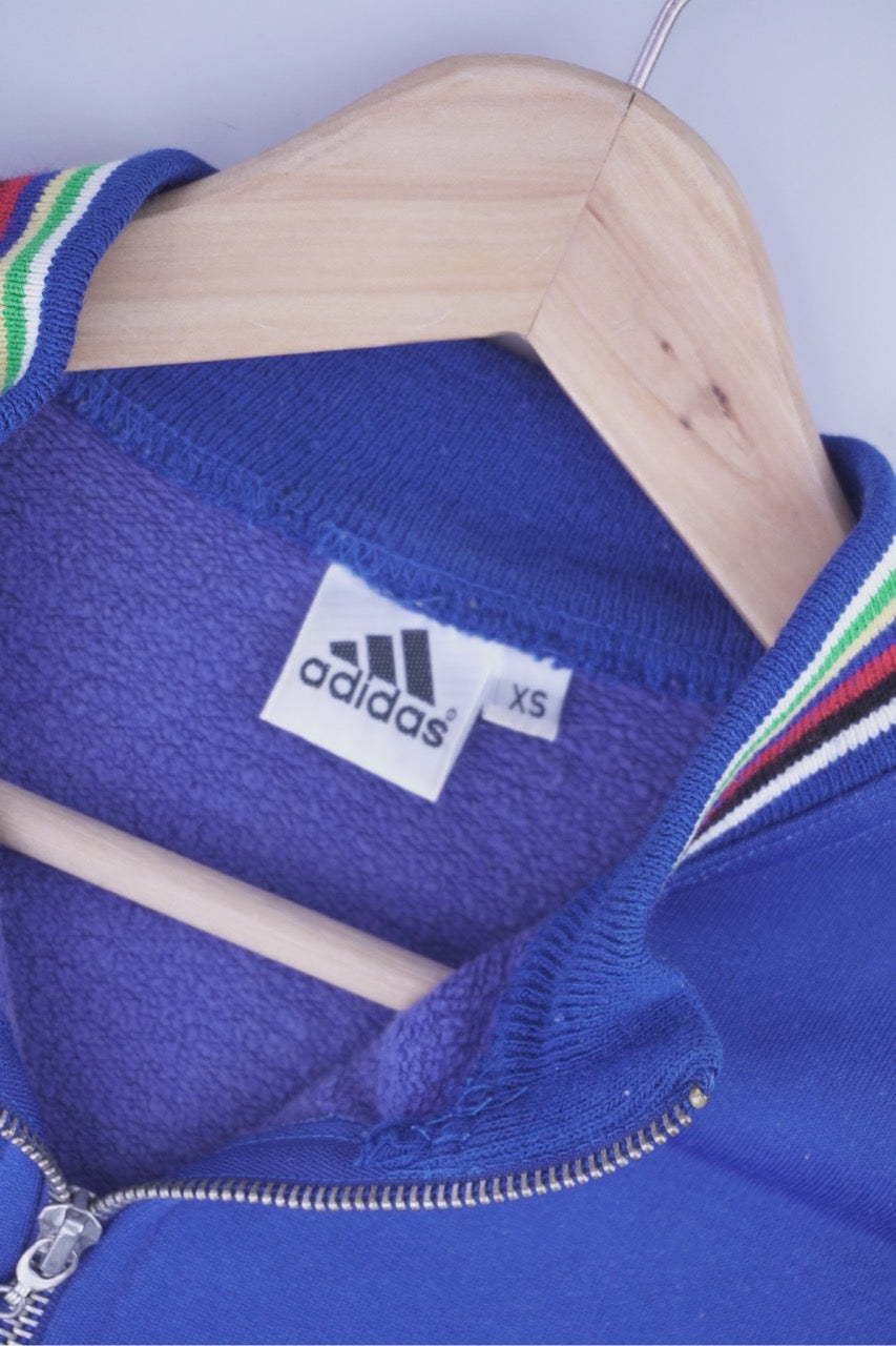 90s Adidas Cycling Sweatshirt Blue  S