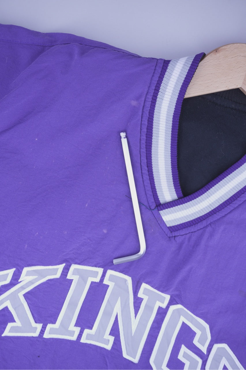 90s Starter Sacramento Kings NBA Pullover Purple  M/L