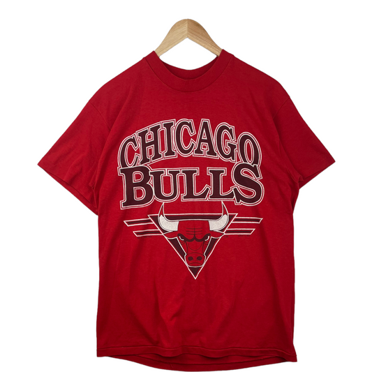 90s Stedman Chicago Bulls NBA T-Shirt Red M